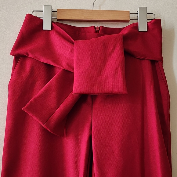 ATOS LOMBARDINI Red Pants with bow - Picture 5 of 6